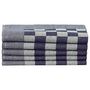 Voir la diapositive 5 : VIDAXL Ensemble de serviettes 20 pcs bleu et blanc coton
