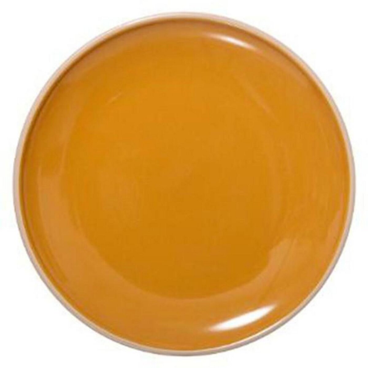 SECRET DE GOURMET Lot de 6 Assiettes à Dessert  Sofia  20cm Moutarde