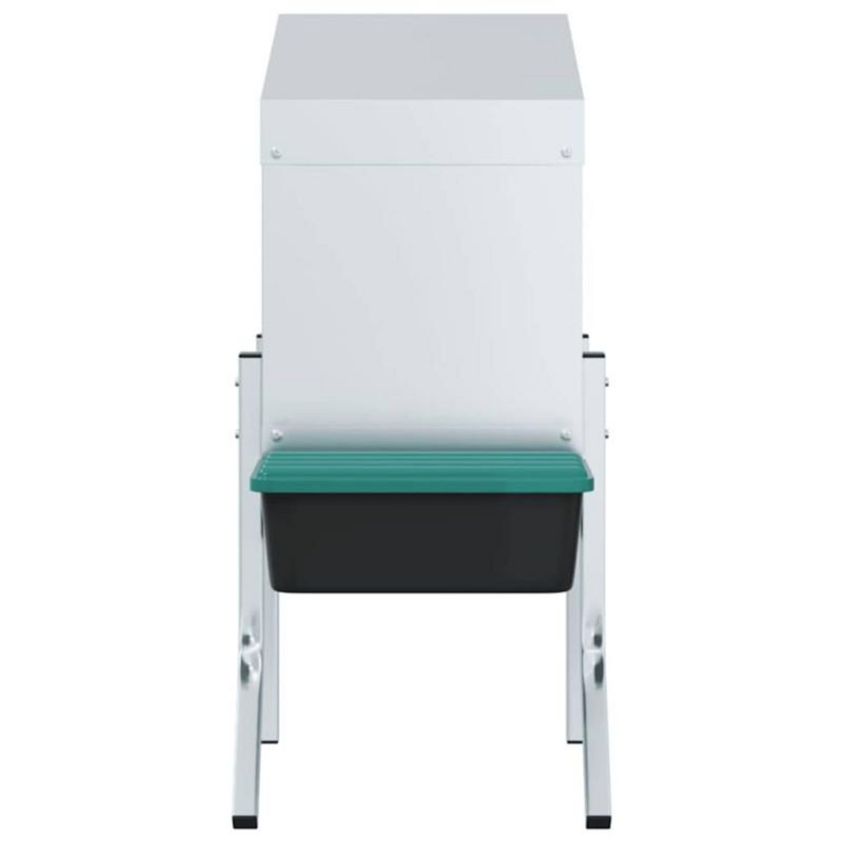 VIDAXL Nichoir à poules1 compartiment avec pieds en acier galvanisé