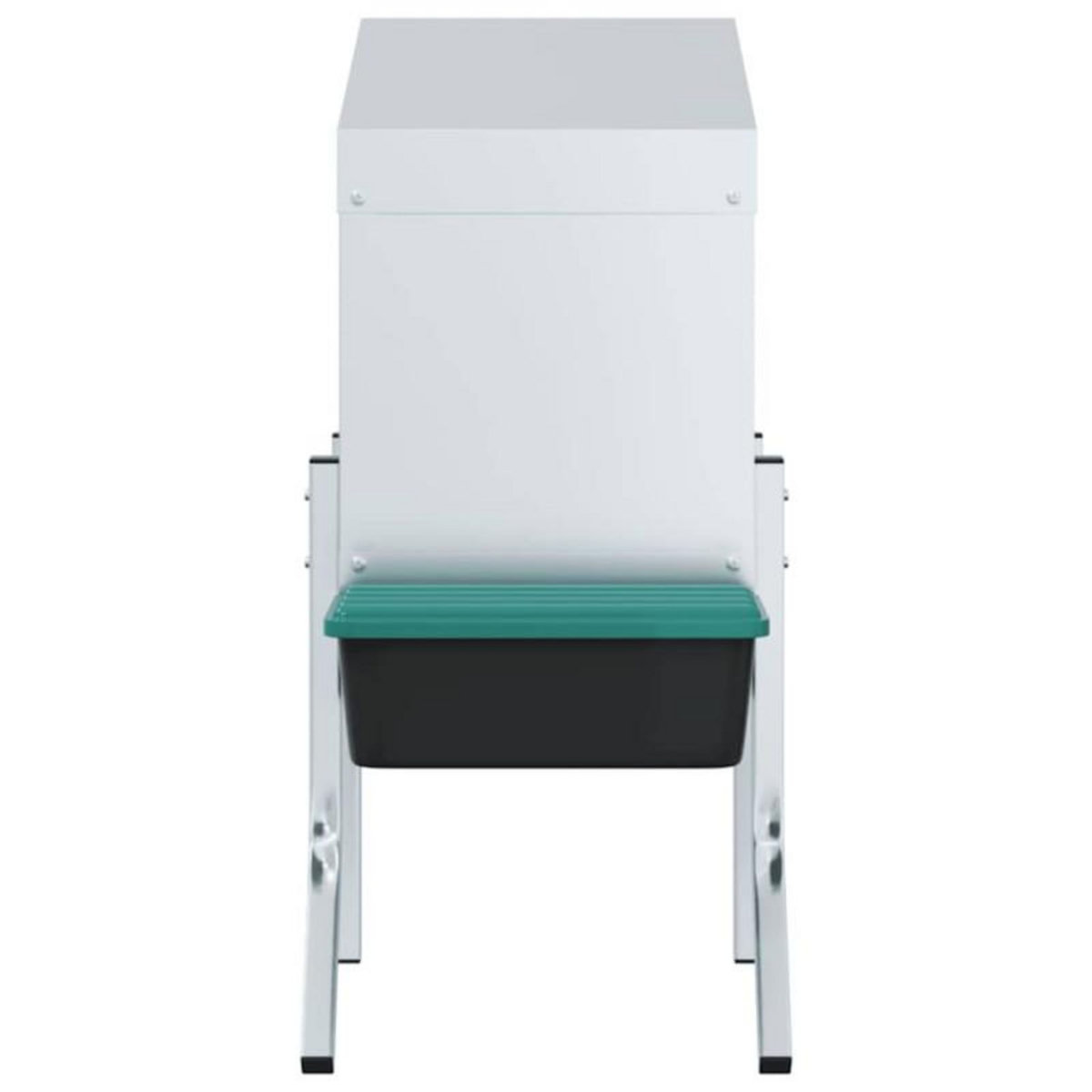 VIDAXL Nichoir à poules1 compartiment avec pieds en acier galvanisé