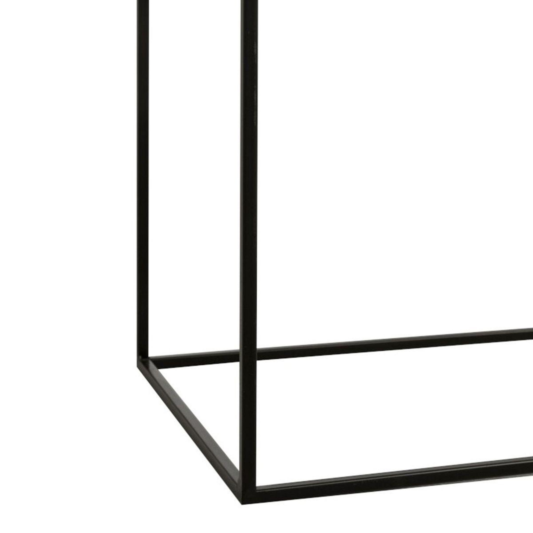 Voir la diapositive 4 : J-LINE Console design 2 niveaux  lovra  100cm noir