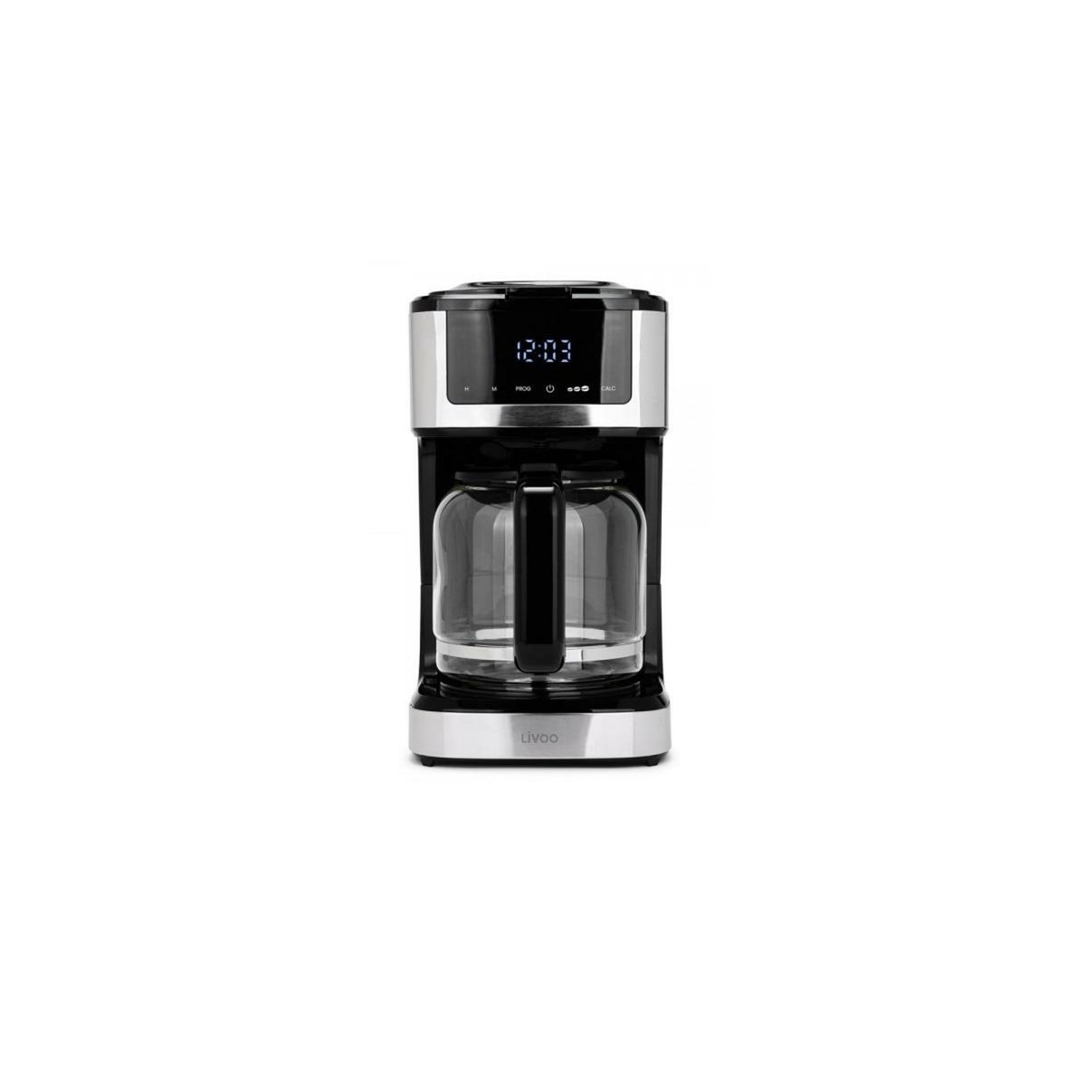 LIVOO Cafetière filtre programmable 15 tasses 900w noir - DOD208