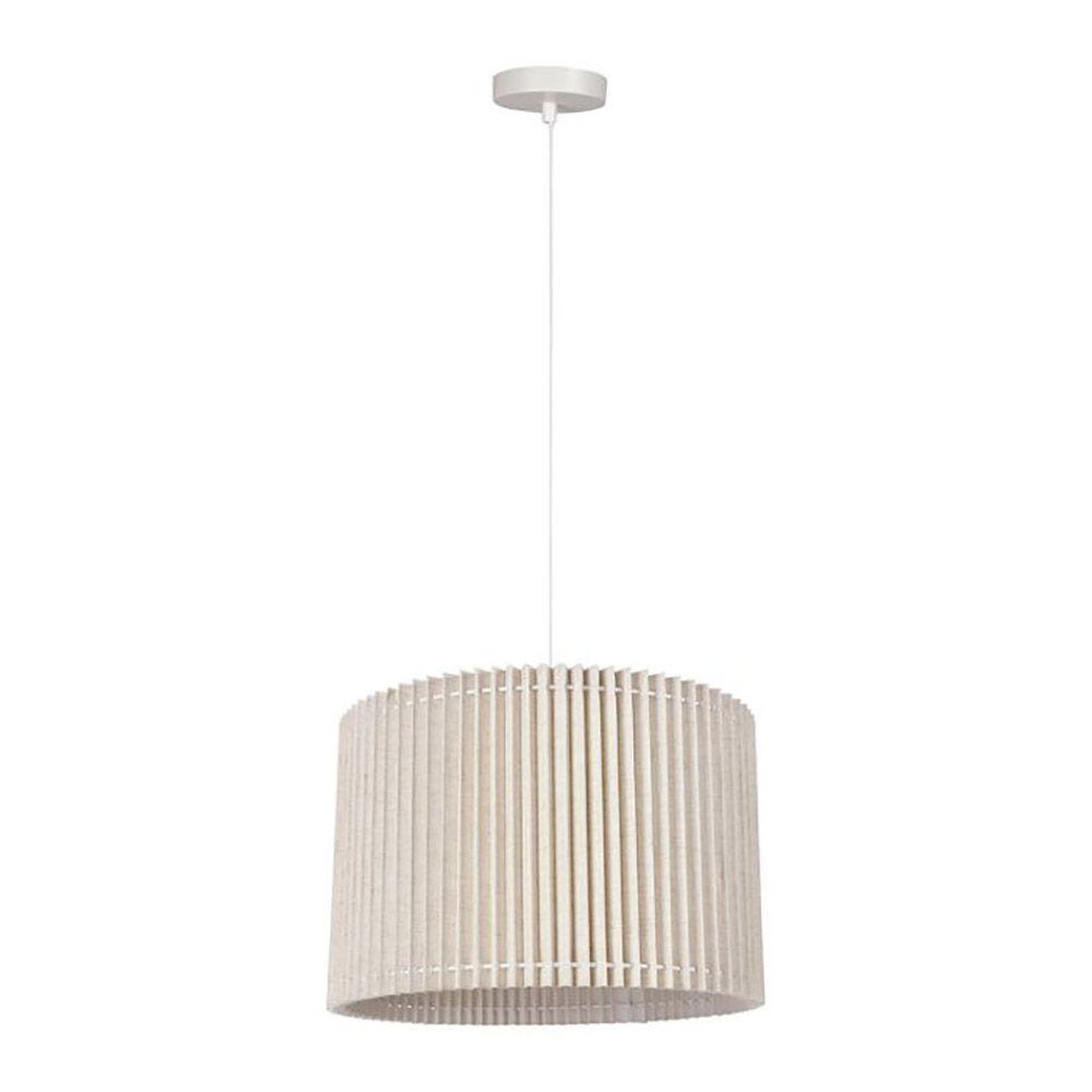 Voir la diapositive 4 : OSTARIA Suspension cylindrique lin métal Auréline écrue