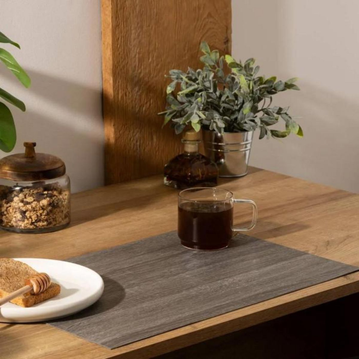 SECRET DE GOURMET Set de Table  Authentic  30x45cm Gris