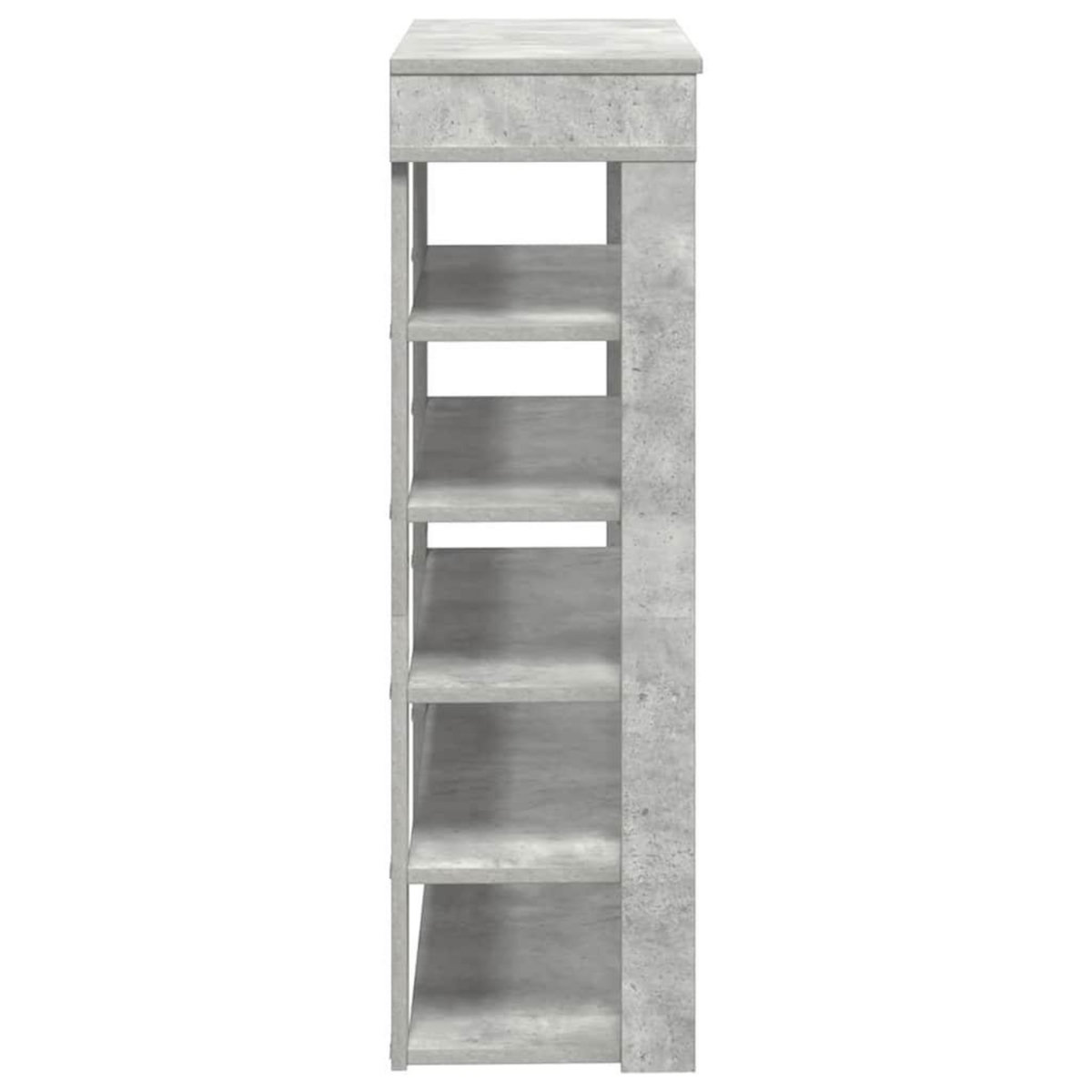 VIDAXL Etagere a chaussures gris beton 80x30x98 cm bois d'ingenierie
