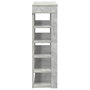 Voir la diapositive 5 : VIDAXL Etagere a chaussures gris beton 80x30x98 cm bois d'ingenierie