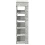 Voir la diapositive 5 : VIDAXL Etagere a chaussures gris beton 80x30x98 cm bois d'ingenierie