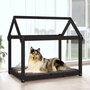Voir la diapositive 3 : VIDAXL Lit pour chien Noir 101x70x90 cm Bois de pin solide