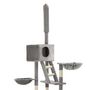 Voir la diapositive 4 : VIDAXL Arbre a chat avec griffoirs en sisal 230-260 cm Gris