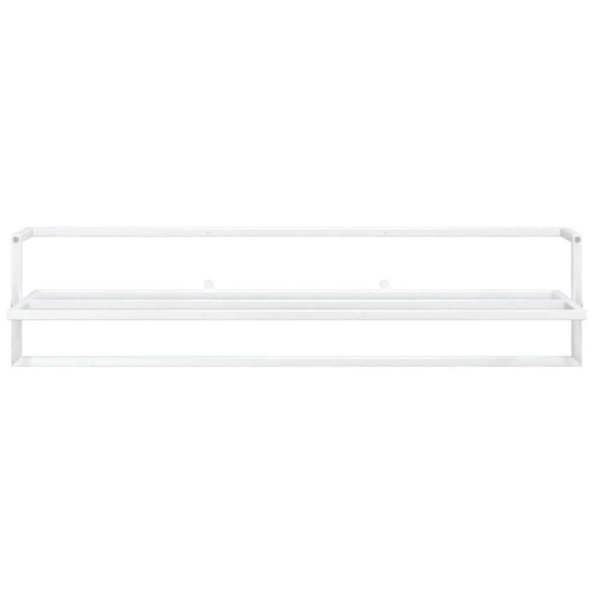 VIDAXL Porte-serviettes Blanc 95x25x22 cm Fer