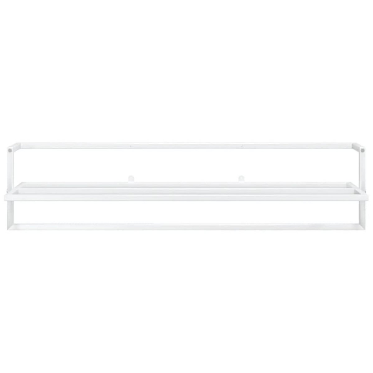 VIDAXL Porte-serviettes Blanc 95x25x22 cm Fer