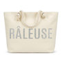 Voir la diapositive 3 : OZABI OZABI Sac de Plage Femme Jute Synthétique – Message Pailleté – Cordage