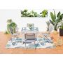 Voir la diapositive 3 : CONCEPT USINE Table de jardin extensible 8 places et 4 chaises MOLVINA