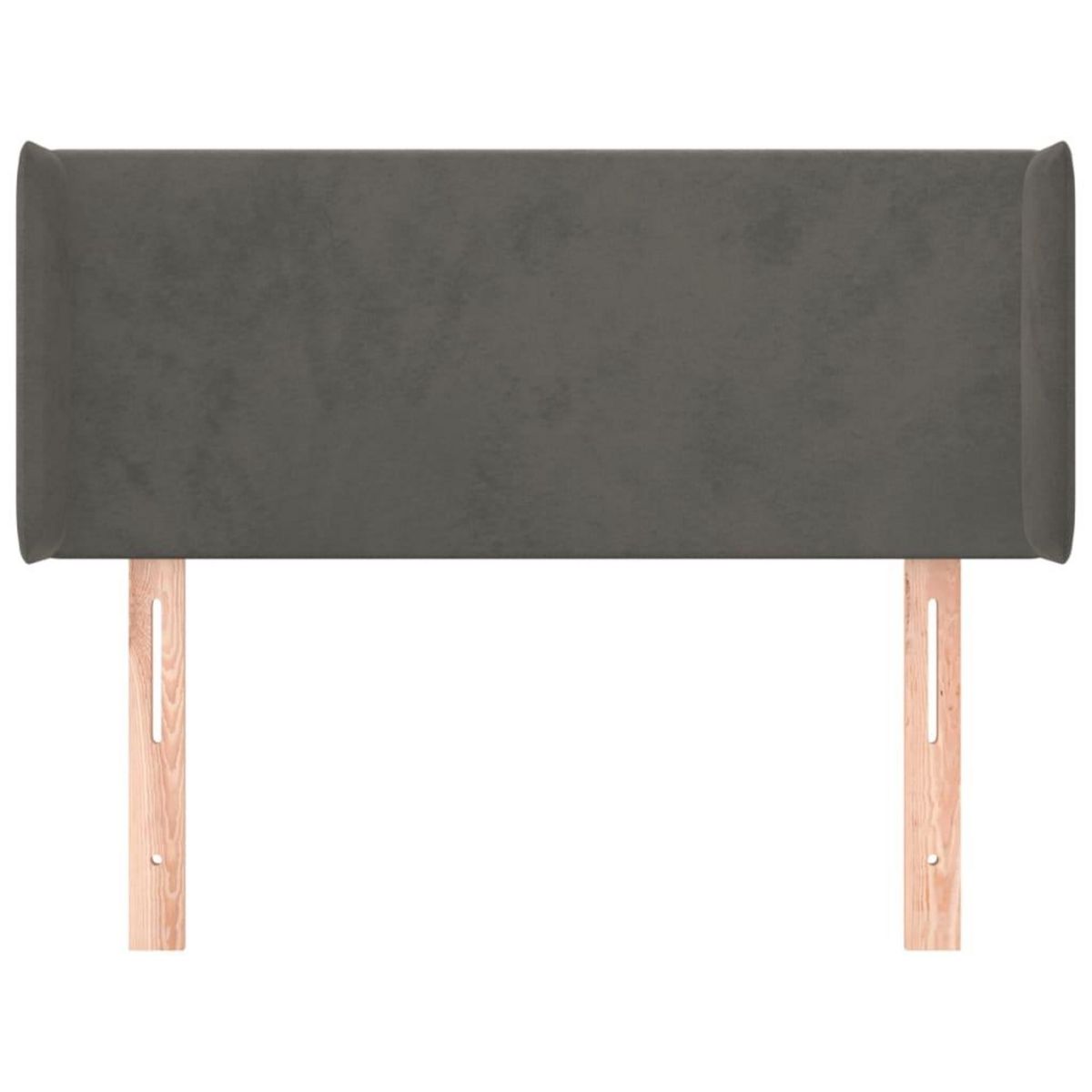 VIDAXL Tete de lit avec oreilles Gris fonce 103x16x78/88 cm Velours