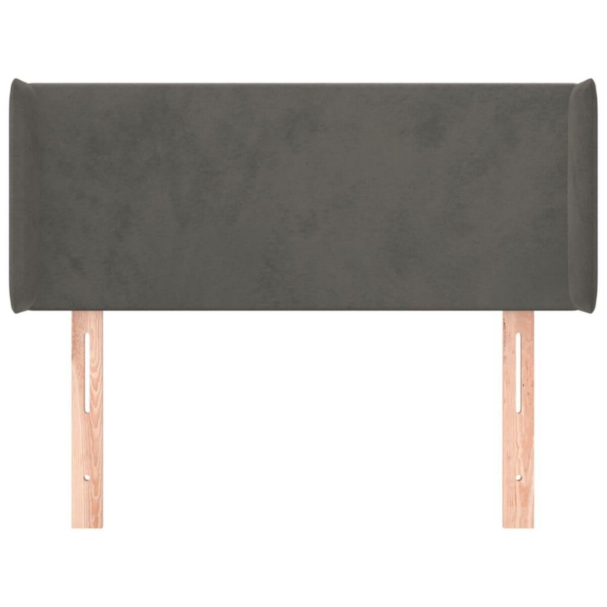 VIDAXL Tete de lit avec oreilles Gris fonce 103x16x78/88 cm Velours