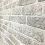 VIDAXL Panneaux muraux 3D design de brique gris clair 11 pcs EPS
