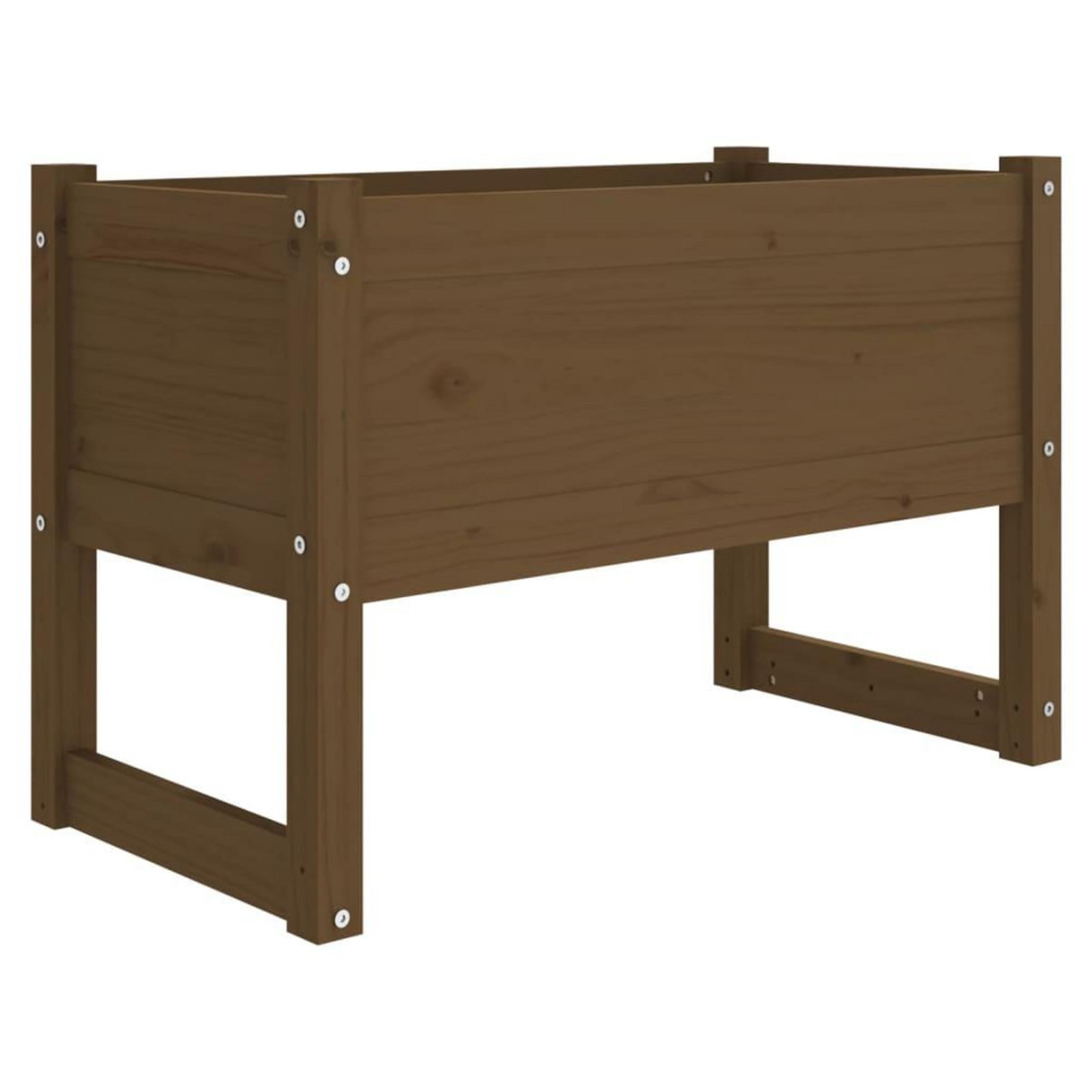 VIDAXL Jardiniere Marron miel 78x40x52 cm Bois massif de pin