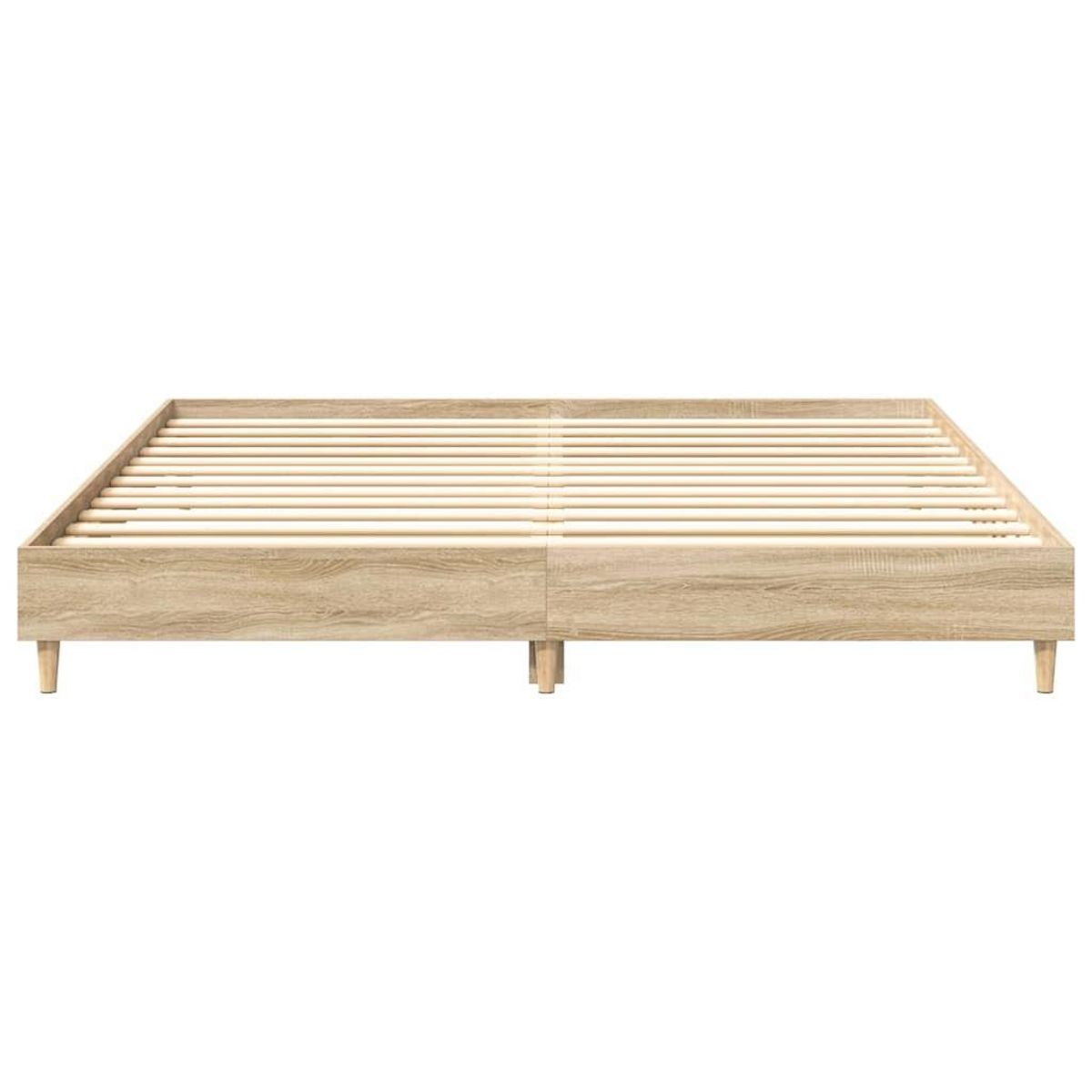 VIDAXL Cadre de lit sans matelas chene sonoma 160x200 cm