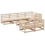 Voir la diapositive 2 : VIDAXL Salon de jardin 8 pcs bois de pin massif