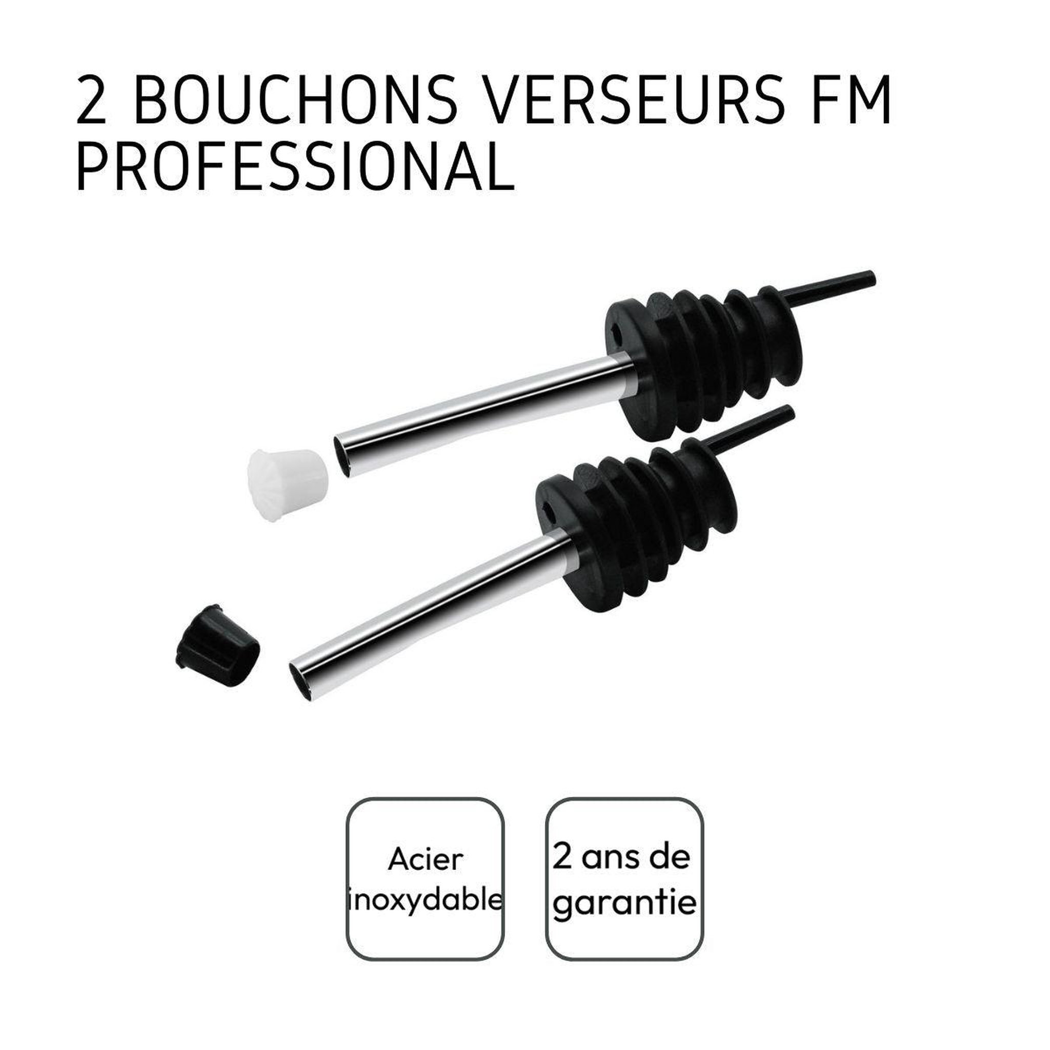 Voir la diapositive 4 : Fackelmann Lot de 2 becs verseurs pour bouteille fackelmann