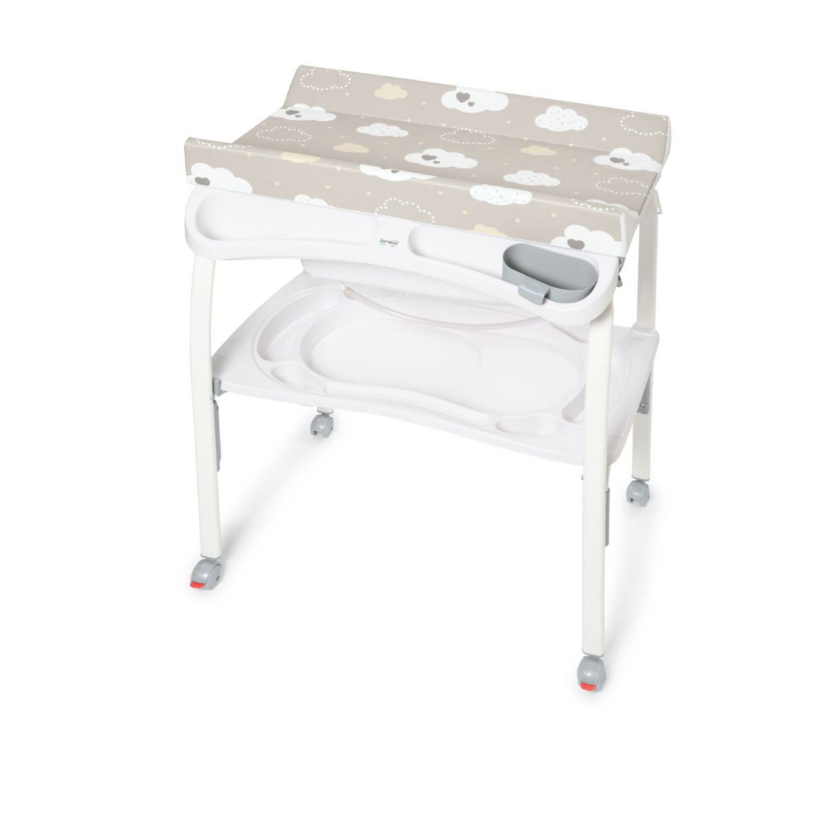 BREVI PRATICO Table à langer pliante - c&oelig;urs et nuages