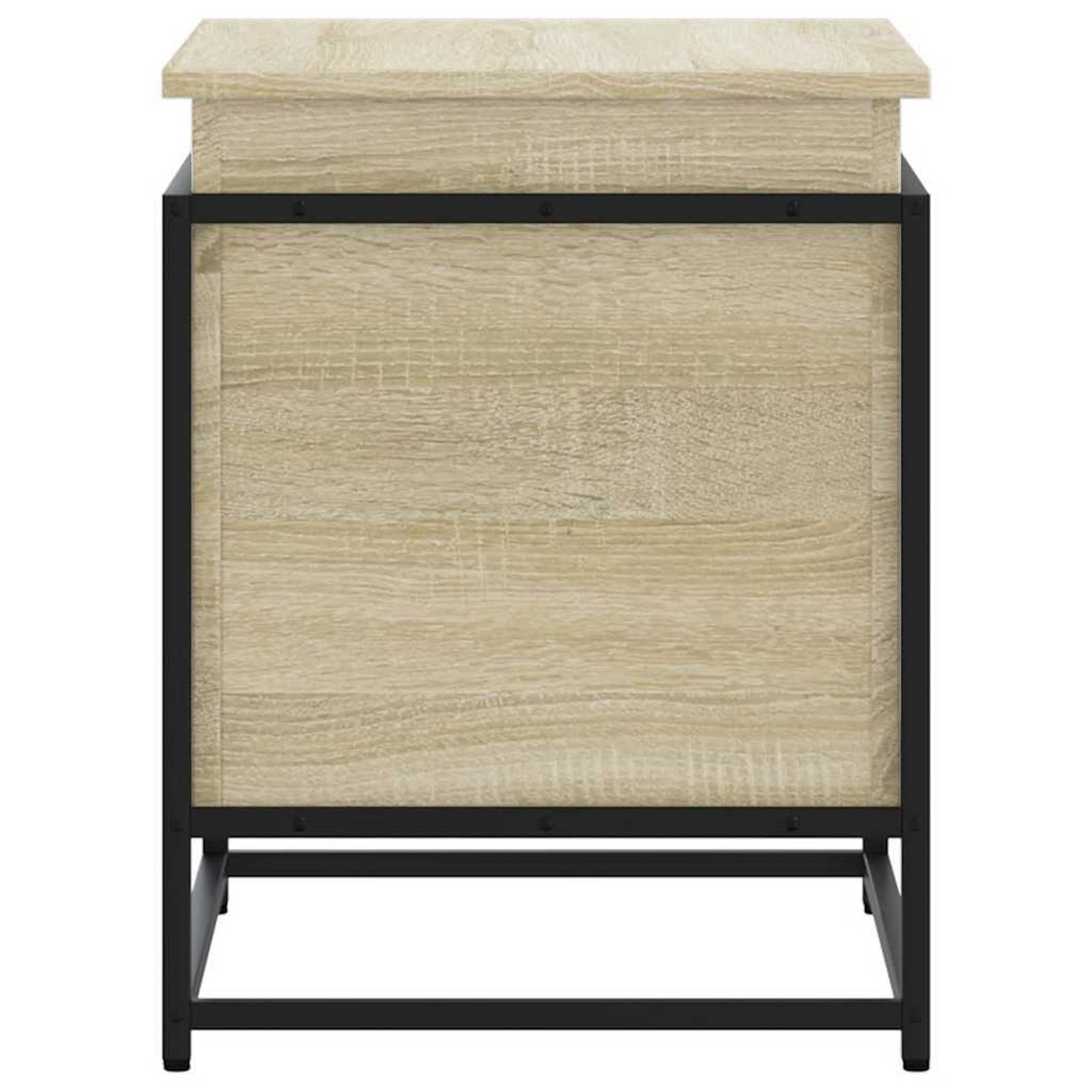 Voir la diapositive 5 : VIDAXL Boîte de rangement avec couvercle chene sonoma bois ingenierie