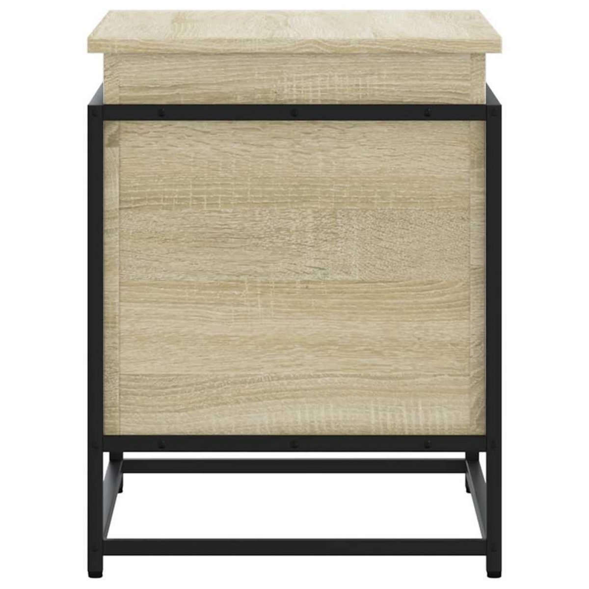 VIDAXL Boîte de rangement avec couvercle chene sonoma bois ingenierie