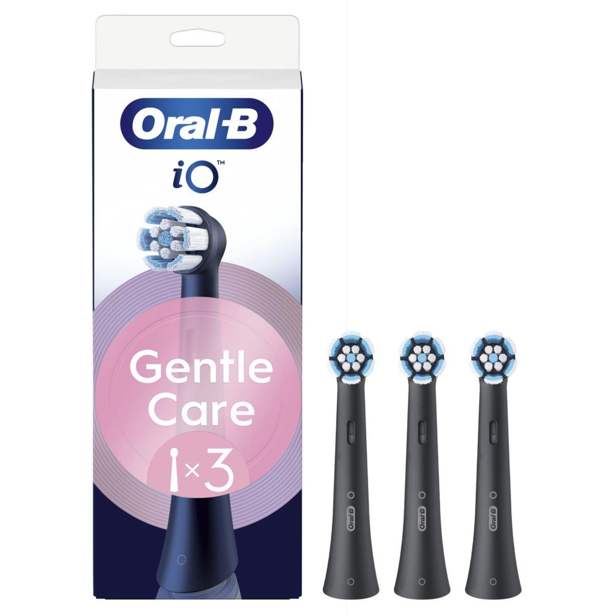 ORAL B Brossette dentaire io gentle care noir x3