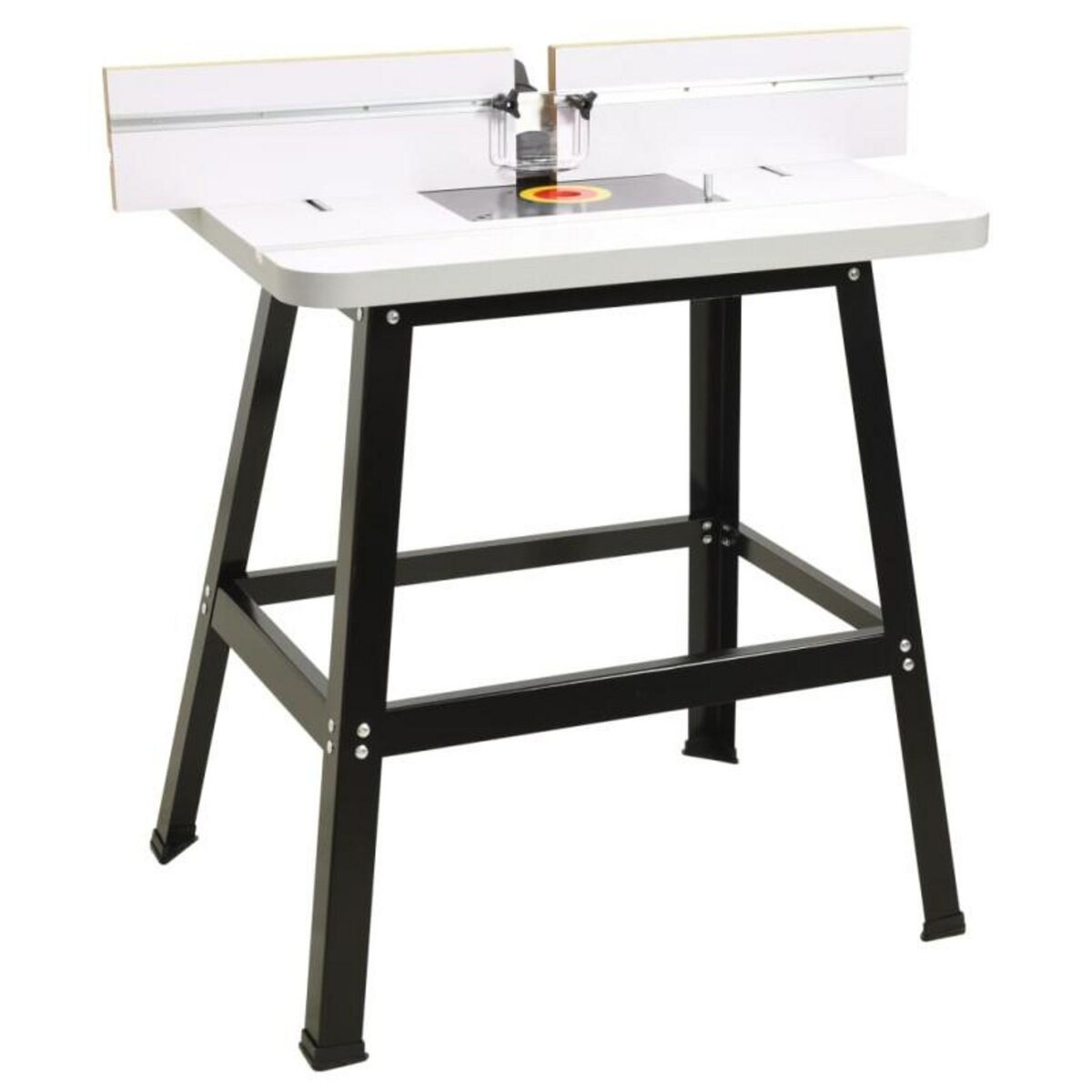 VIDAXL Table de toupie acier et MDF 81x61x88 cm