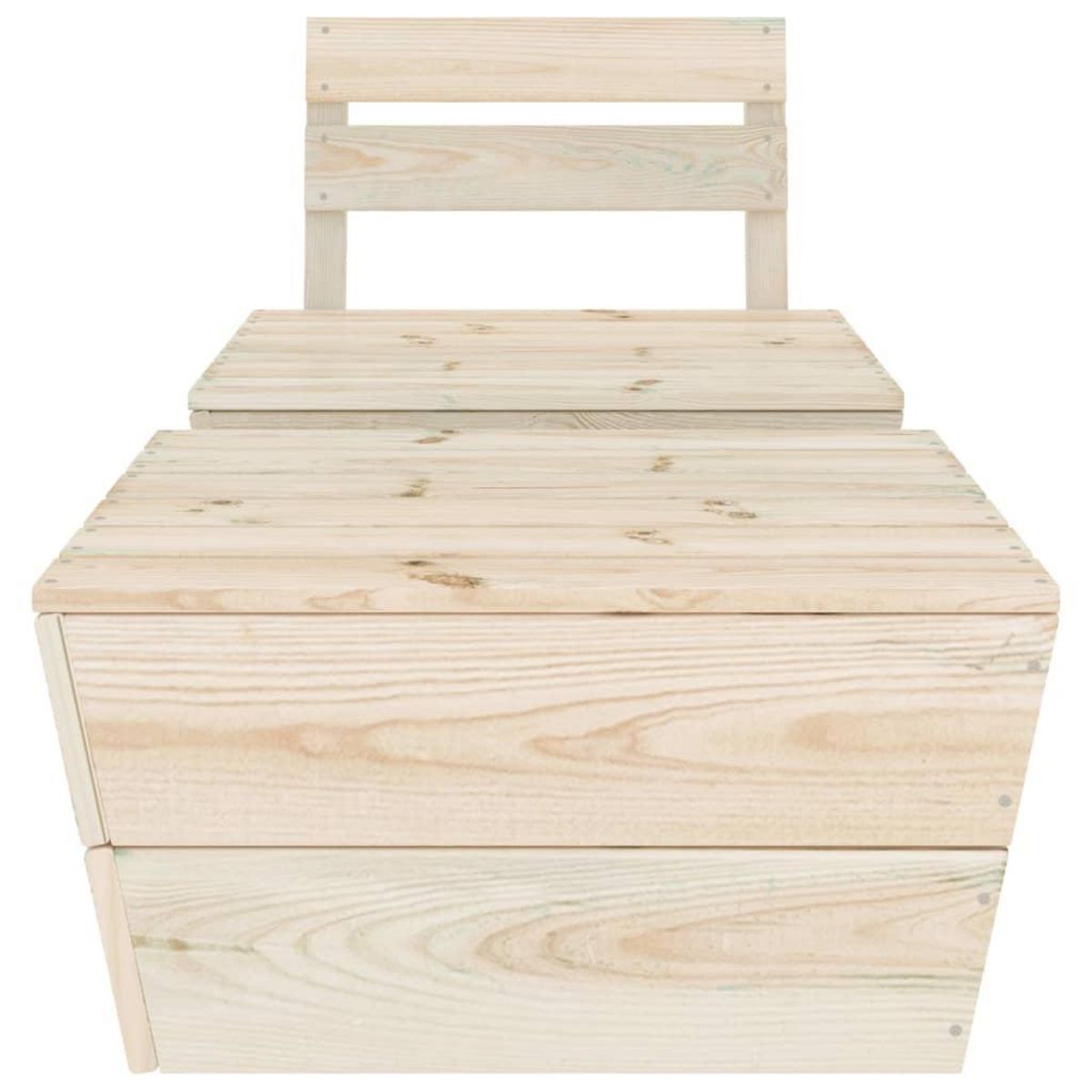 VIDAXL Salon de jardin 2 pcs Bois d'epicea impregne