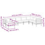 Voir la diapositive 6 : VIDAXL Salon de jardin 8 pcs avec coussins sapin douglas solide