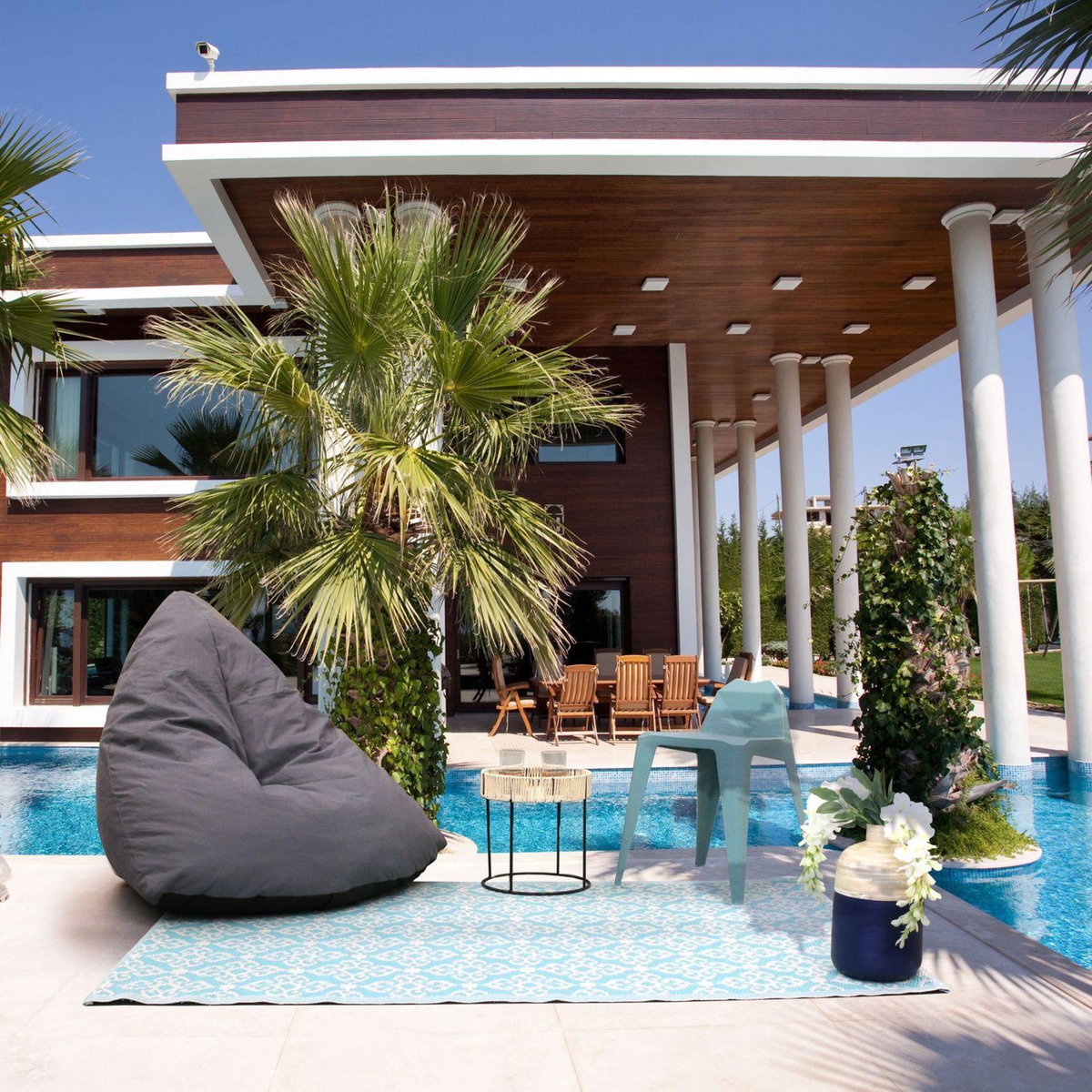 TOILINUX Tapis en polypropylène - Turquoise