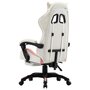 Voir la diapositive 5 : VIDAXL Fauteuil de jeux video et repose-pied Rose et blanc Similicuir
