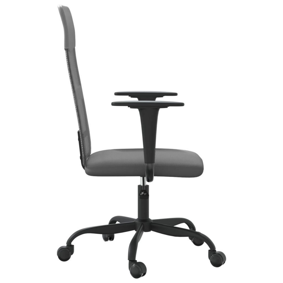 VIDAXL Chaise de bureau reglable en hauteur gris