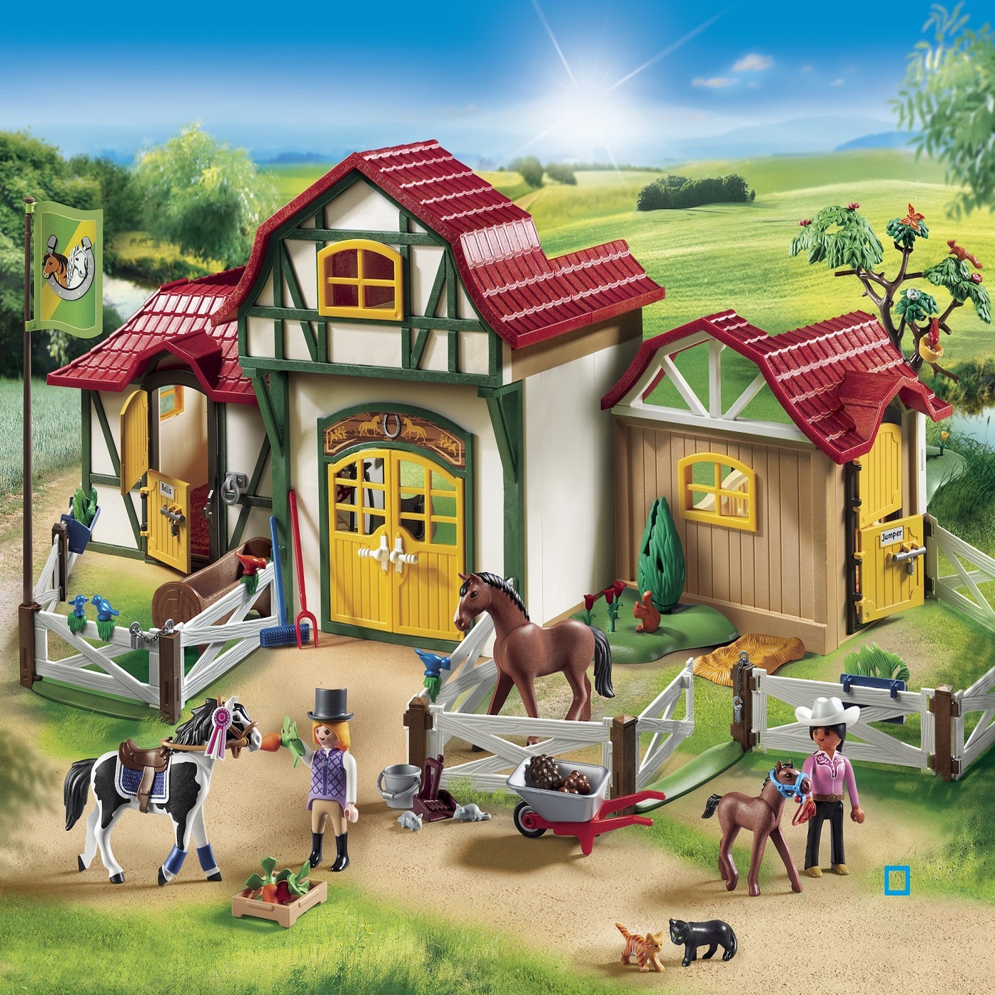 Voir la diapositive 2 : PLAYMOBIL 6926 - Country - Club d'équitation 