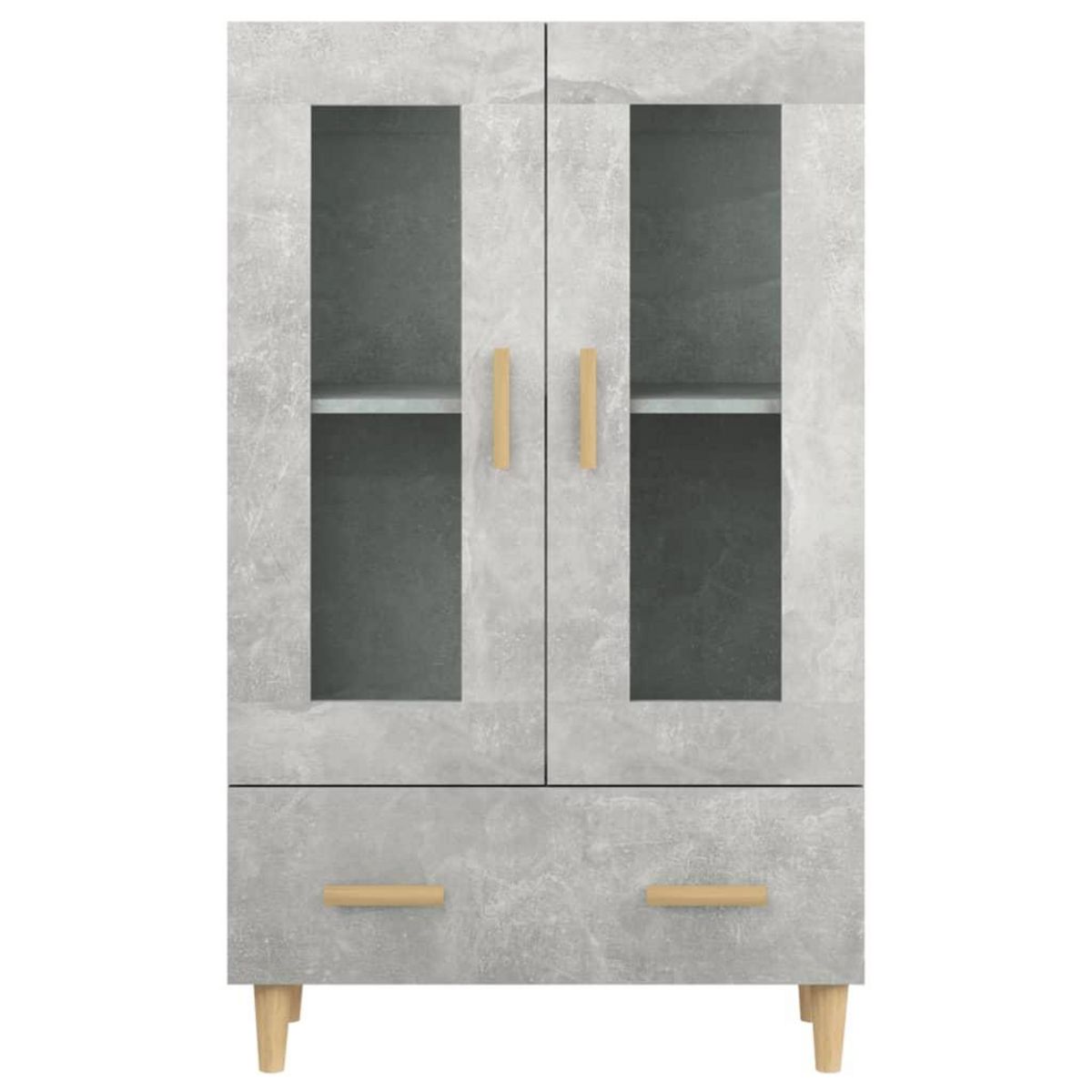 VIDAXL Buffet haut Gris beton 70x31x115 cm Bois d'ingenierie
