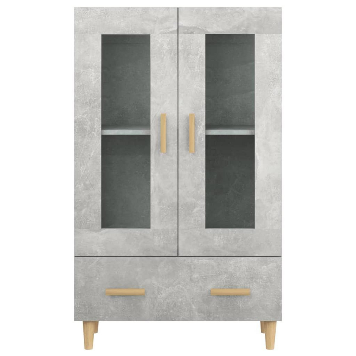 VIDAXL Buffet haut Gris beton 70x31x115 cm Bois d'ingenierie