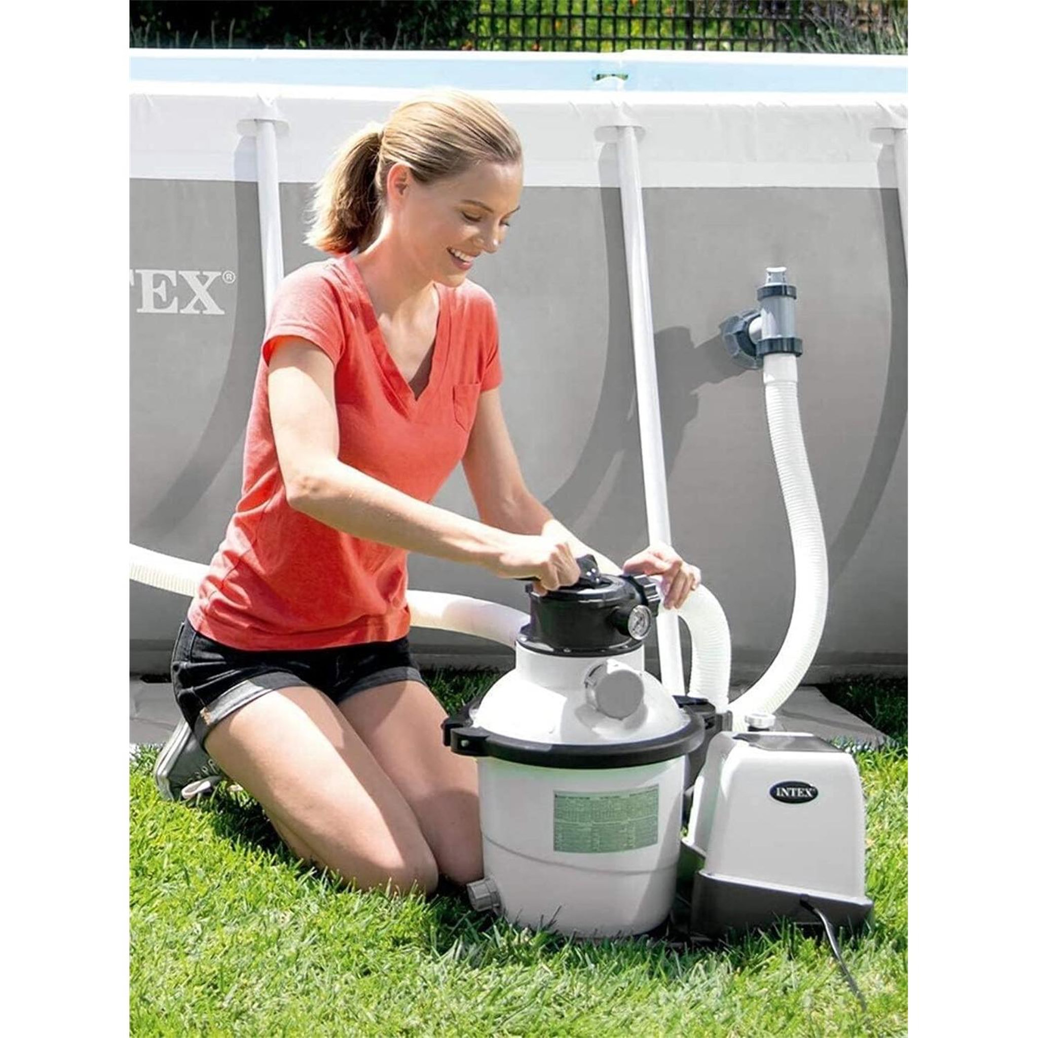 Voir la diapositive 5 : INTEX Combo filtre à sable 6m³/h + sterilisateur au sel qx2100