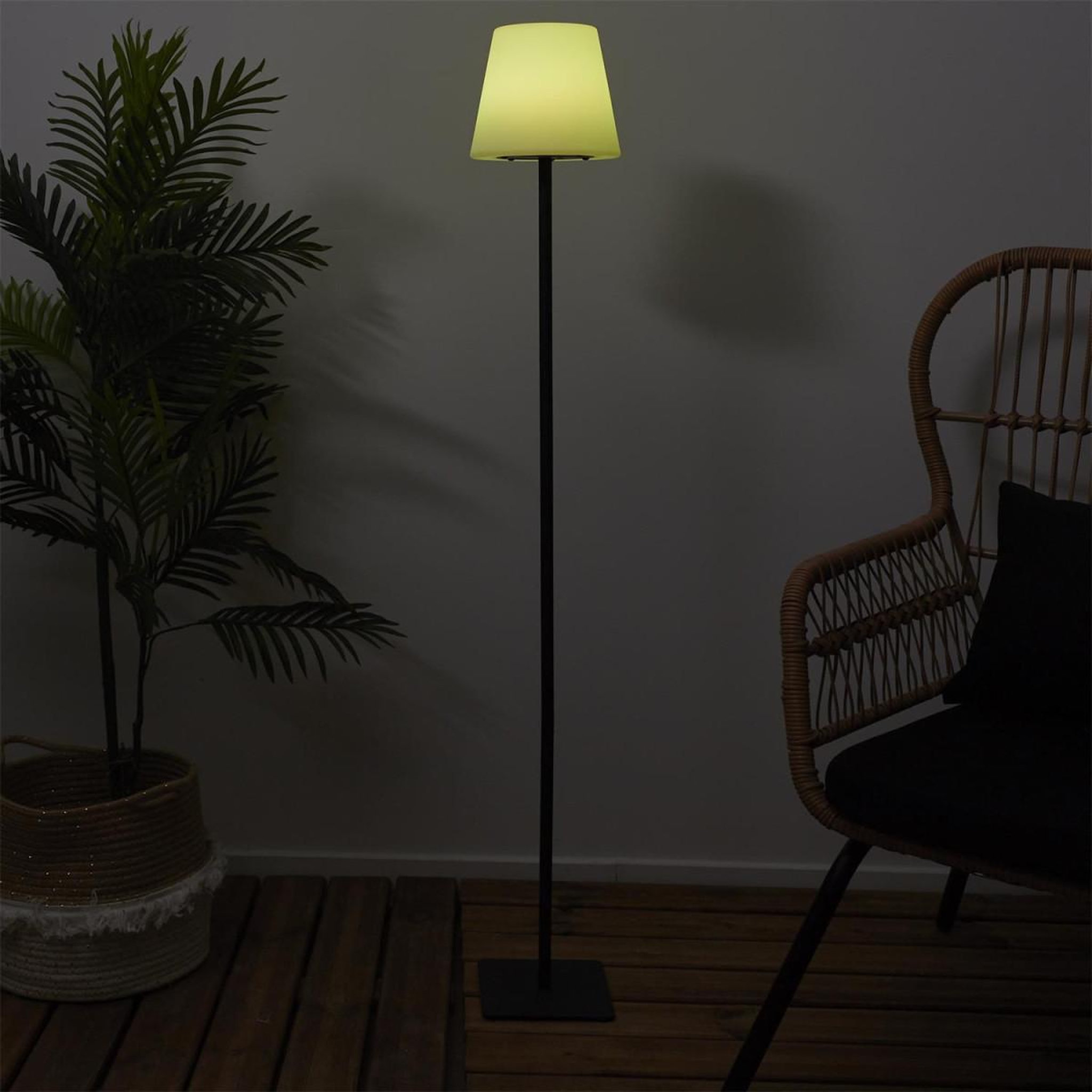 Voir la diapositive 5 : The Home Deco Factory Lampadaire d'extérieur solaire  led  120cm blanc