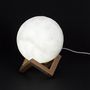 Voir la diapositive 4 : Paris Prix Lampe à Poser Tactile  Lune  15cm Blanc