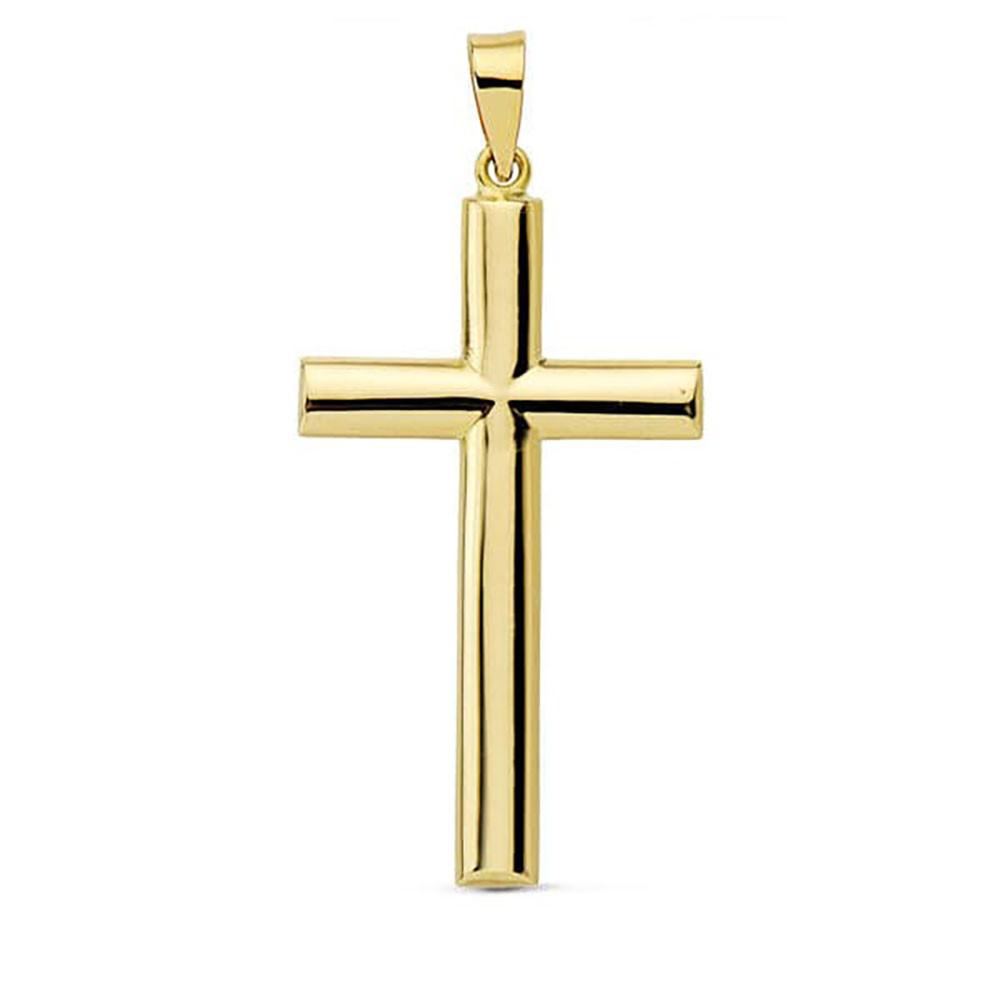 L'ATELIER D'AZUR Pendentif - Médaille Croix Or 18 Carats 750 Jaune - Chaines Offertes