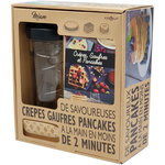 COOKUT Shaker à crepes avec spatule et livre