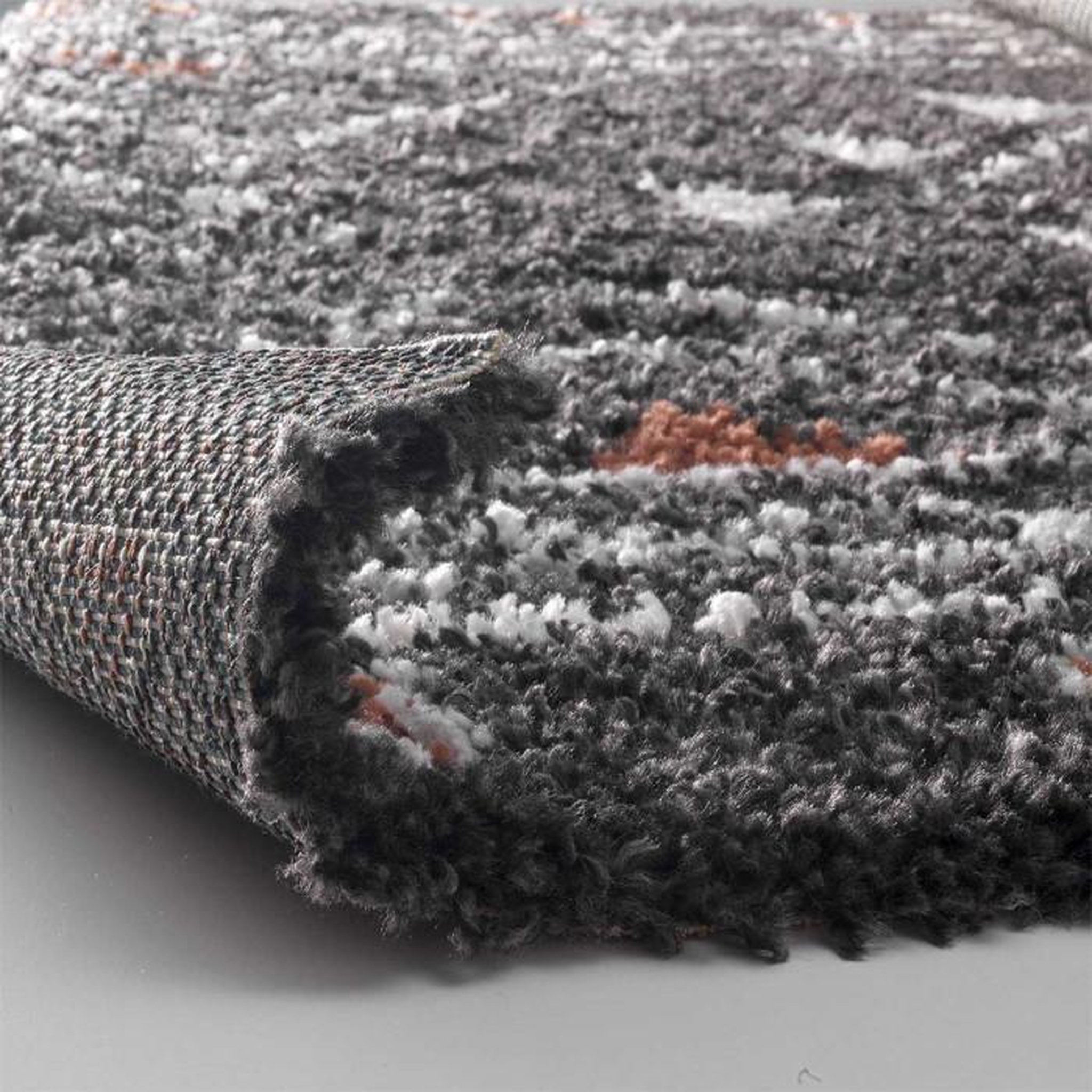 Voir la diapositive 2 : Paris Prix Tapis Déco à Motifs  Saharienne  60x110cm Noir
