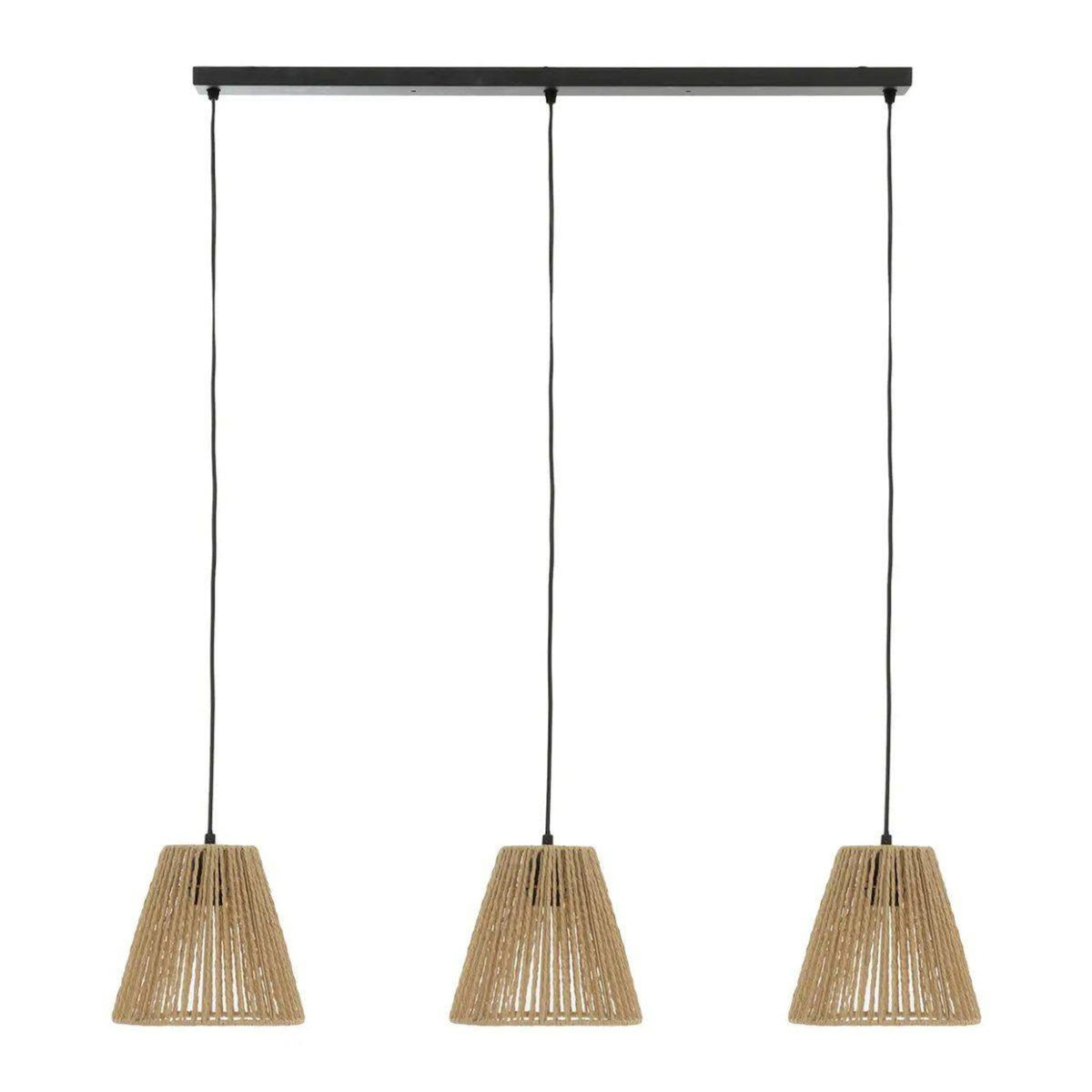 ATMOSPHERA Lampe de Plafonnier 3 Têtes  Giada  77cm Naturel