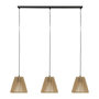 Voir la diapositive 1 : ATMOSPHERA Lampe de Plafonnier 3 Têtes  Giada  77cm Naturel