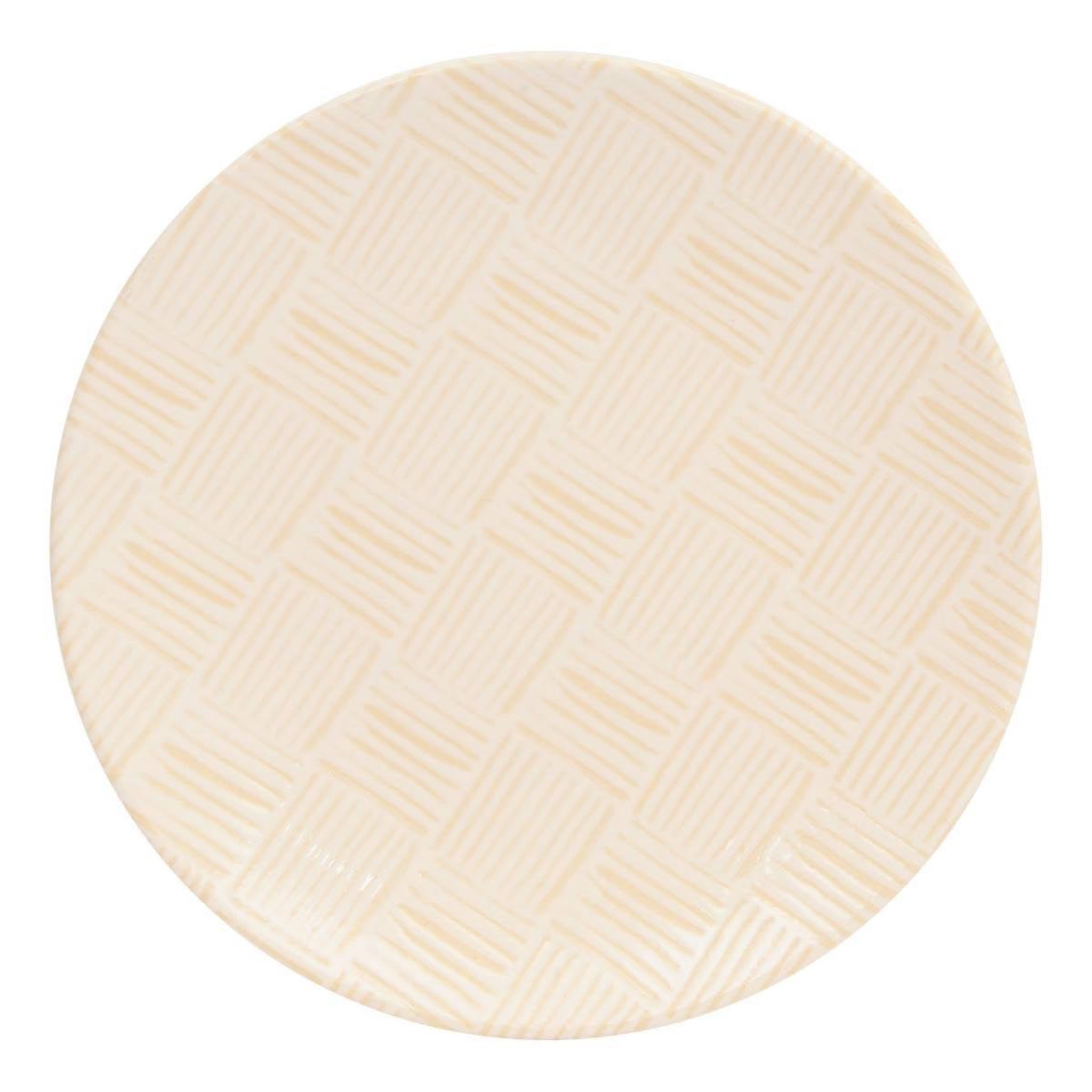 SECRET DE GOURMET Lot de 6 assiettes à dessert  laetitia  19cm crème