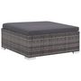 Voir la diapositive 4 : VIDAXL Salon de jardin 6 pcs avec coussins resine tressee gris