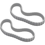 Dolphin Chenilles de remplacement grises (2 pièces) pour dolphin gamme e et t - 9983152-r2