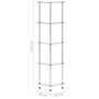 Voir la diapositive 6 : VIDAXL Etagere 5 niveaux Transparent 30x30x130 cm Verre trempe