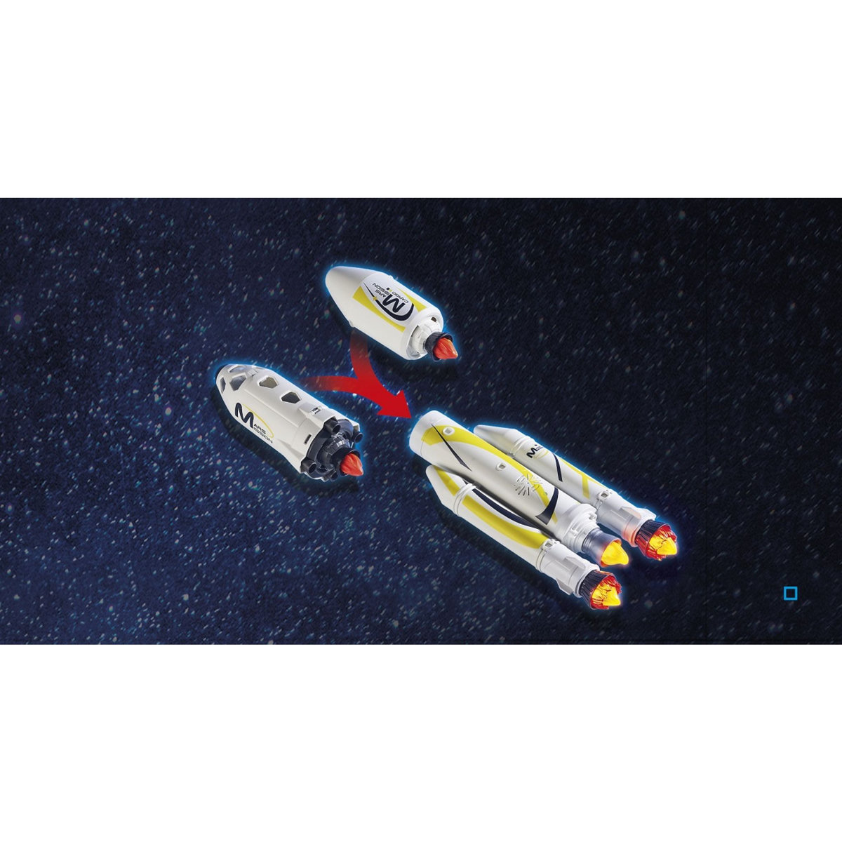 PLAYMOBIL 9488 - Space - Fusée Mars avec plateforme
